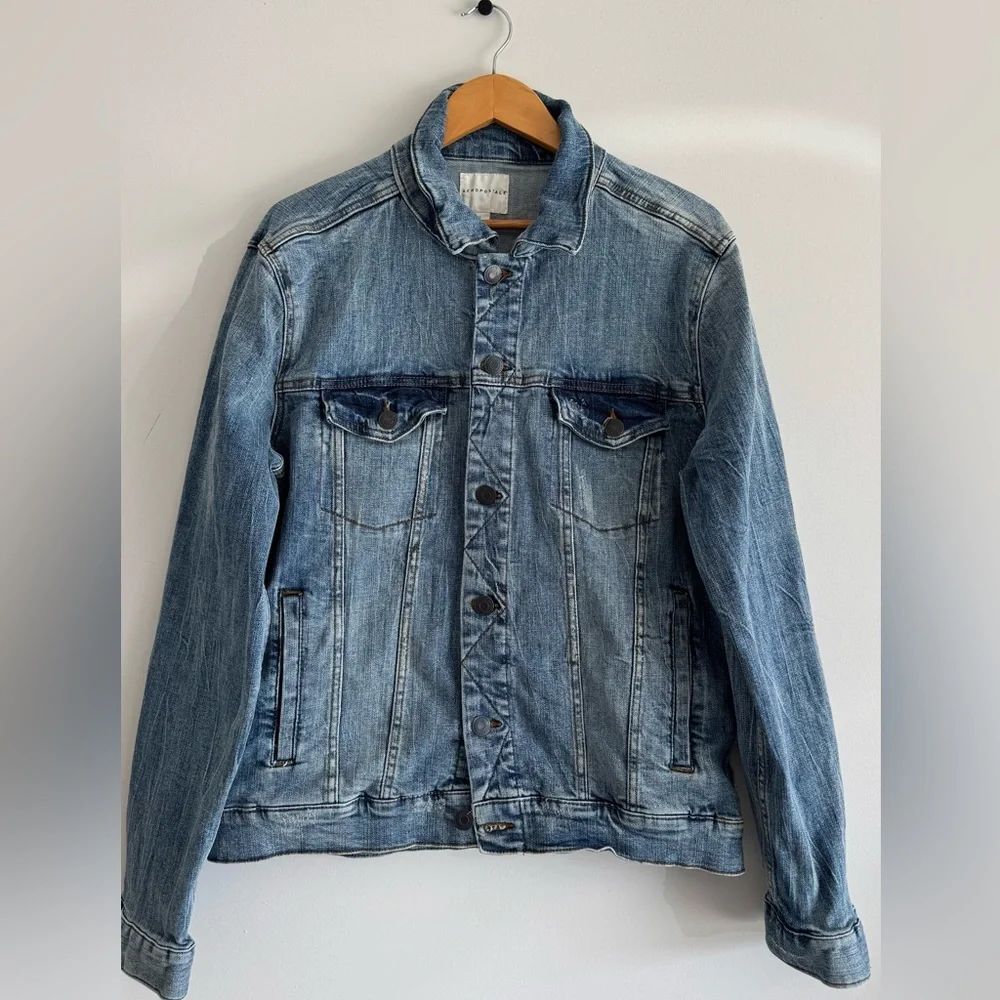 Aeropostale Denim Y2K Jacket L Classic Casual Vintage Style Casual Everyday